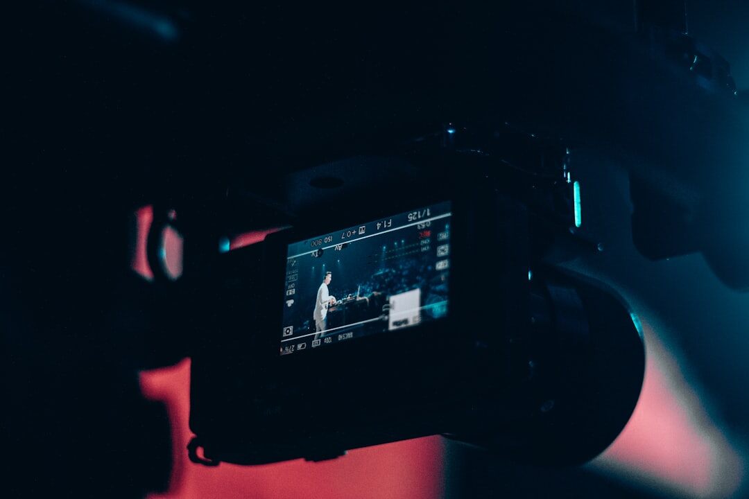cinematic camera shot