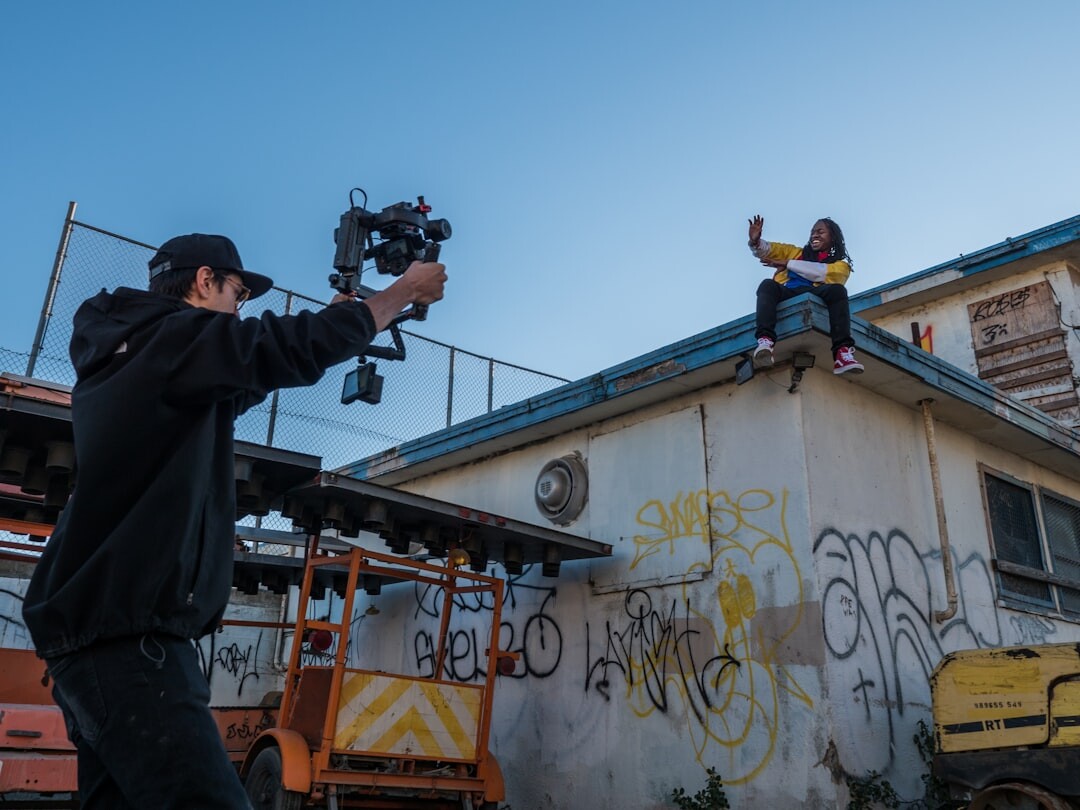 filmmaker directing scene