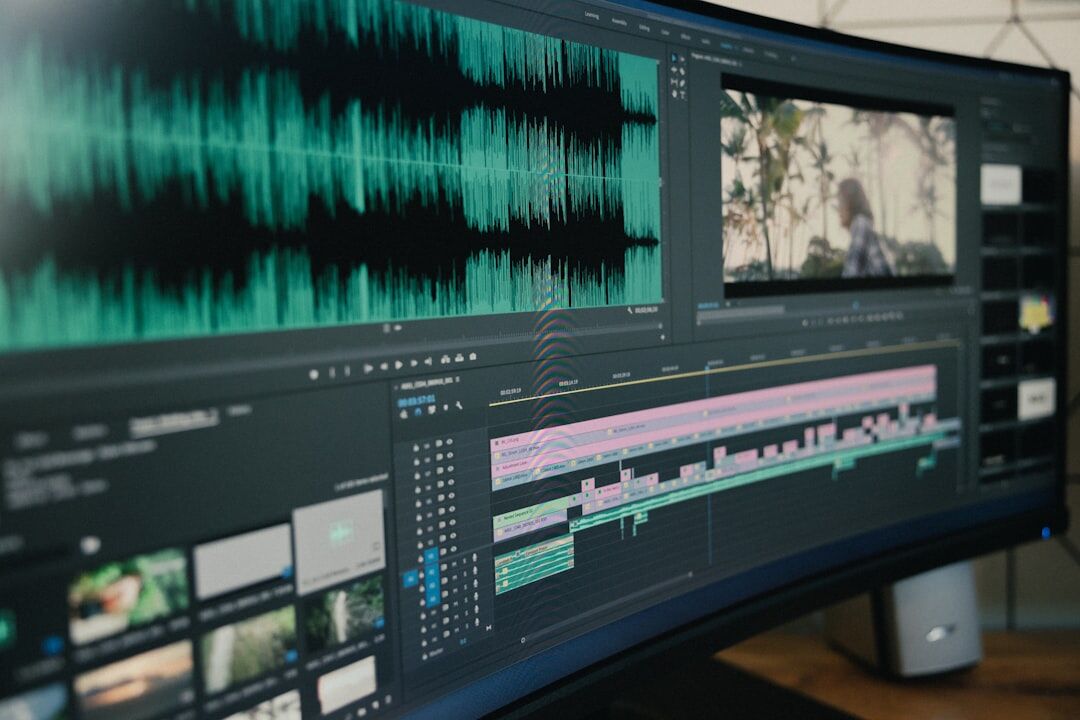 video editing software interface